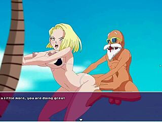 Holy crap, Android 18 takes a giant cock in her wet deep pussy for steamy Dragon Ball sex!