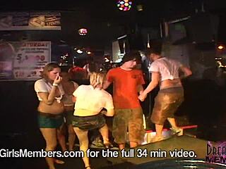 Wow, Bored Housewives Go Wild in Wet T-Shirt Contest!