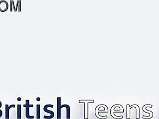 British teen nurse foreplays patient in uniform, teasing ass and cumshot