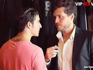 Curious How Black Slut Noe Milk Finds Comfort with Two Euro Cocks in Public.