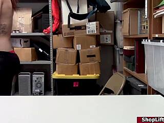 Teen Shoplifter Sucks Officer’s Cock in Reality Bent-Over Scene