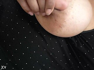 Slutty wife caught in a compromising moment at home