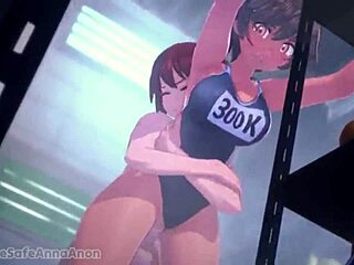 Anna Anon hentai mix with wild cowgirl and missionary moves