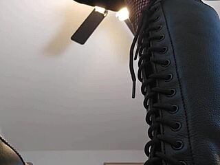 Chuymaury Dominates with Brutal Ball Busting in Tight Pantyhose