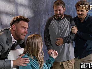 Curvy milfs with big boobs compete in stepfamily game show