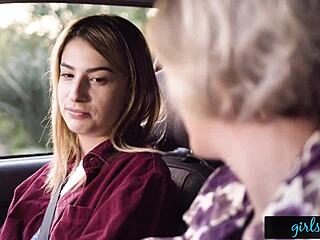 kristen scott fantasizes about interracial girl action while fingering her pussy