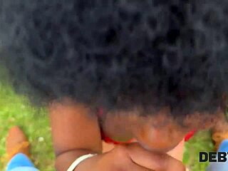 Debt4k drama, small debt turns into hard cock action outdoors with shaved beauty! 😜