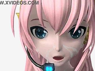 Hatsune Miku Rin Luka in Full Nude Bunny Costume Domination