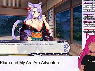 Vtuber Lewdneko Explores Kiara’s Ara Ara Adventure with Oral Hentai Action Part 1