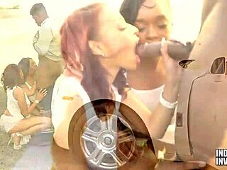 Damn, Luxury Blowjobs with Deepthroat and Sloppy BBC Action Outdoors!