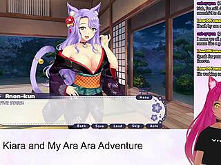 Vtuber Lewdneko Explores Kiara’s Ara Ara Adventure with Oral Hentai Action Part 1