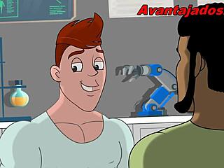 Jason's gay sex adventures in Brazilian animated style