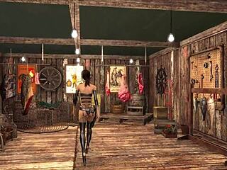 Fallout 4 teen brunette teases in slutty outfits for attention