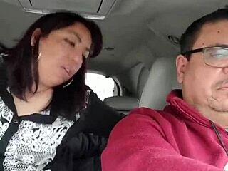 Getting FUCKED by a Stranger in the BACKSEAT While My Love Drives