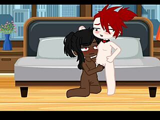 Fucking with my best friend in lesbian gacha porn