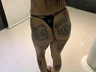 naughty latina nymph with chest piercing shows off until taking cock from bastard