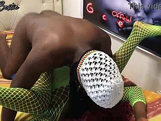 Quick Black Couple Encounter in Neighborhood