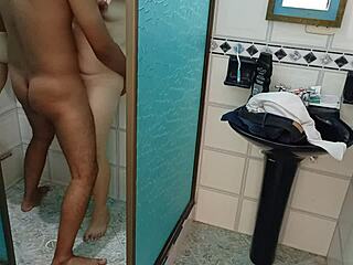 i hid a camera in the bathroom to spy on her undressing, masturbated while watching her remove her panties, then accidentally fucked her latina body