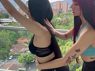Wow! The hottest lesbian moments with Ambar Prada scissoring and muff diving! Part 1 is wild!