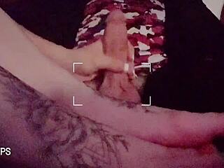 hey, wanna see me stroke his big cock with my feet?