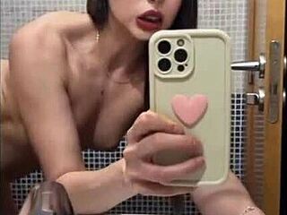 Stroked by Ebony Goddess in Wild Femdom Face Sitting