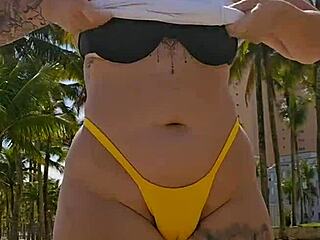 Married Woman Teased in Public, Sucks Cock in Portable Toilet