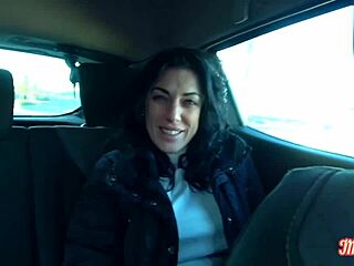 sabrine, the stunning brunette, craves hard anal sex right now