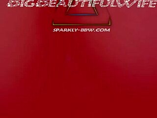 Sparklybbw's fat ass enjoys deep anal plug play.