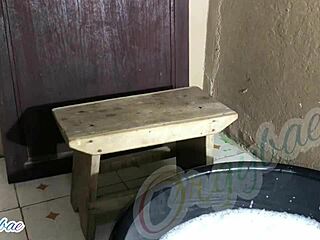 Weekend Laundry Turns Into Playful Housewife Moments at Home