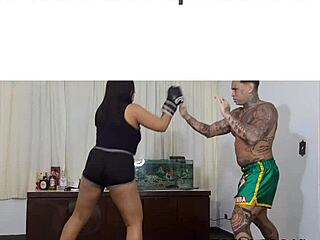 Hey, wanna see me pound Nicoly Mattos in boxing class?