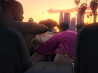 Yo, Franklin hooks up with a hot prostitute in GTA 5 car