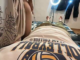 Incredible blowjob from my stepsister while we were alone at home.