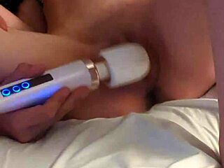 richelle rose goes solo in 4k, masturbating close-up with a wand until cumming hard