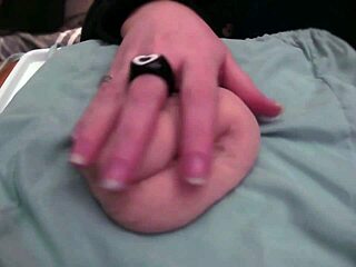 Playing with Soft Limp Fake Cock at Home