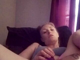 Damn! Snow Bunny Slamming Pussy with Wild Toys!