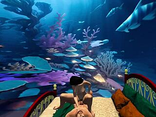 Tattooed Back Lesbian Anal Fucked in Kinky Domination Scene