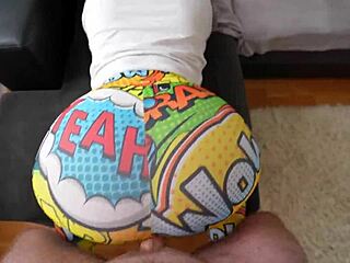 Raw caught stepsister masturbating, fucked her hard through torn leggings on big ass