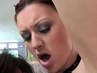 Latex lesbians dive into each other's pussies for intense orgasms.