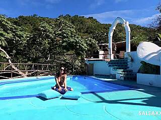 Oops, stuck then fucked by big black cock