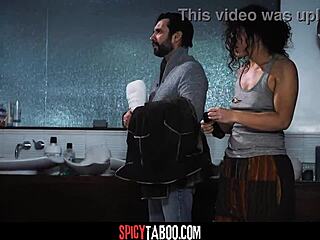 cheating husband indulges in hardcore sex with homeless babe