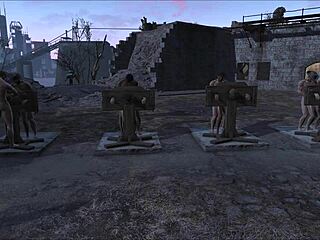 Fallout 4 Multi Pillory Anal Punishment Fuck