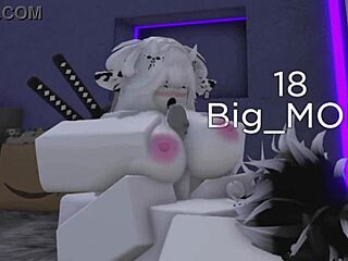 Roblox Action with Intense Blowjob and Bent Over Doggystyle Play