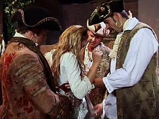 hey, wanna watch this cute blonde take on three cocks at once in a wild quickie?