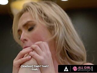 All Girl Massage - Friendly Session Turns Wild with Lilly Bell and Madison Morgan in Hot Action