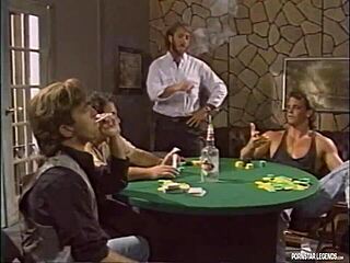 Wow, legend Dominique Simone bangs Randy West, Steve Drake, Ron Jeremy, Derek Lane during poker!