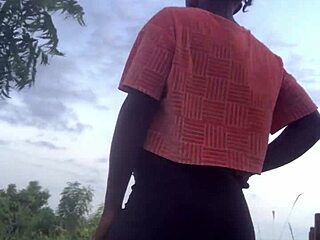 crazybitch twerking half naked in forest madness 😜