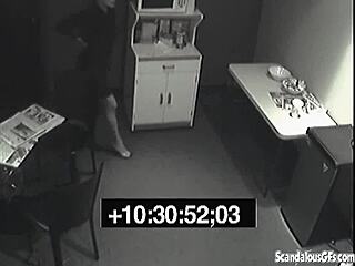 Feeling vengeful, the slut pisses in her rival's lunch at the office