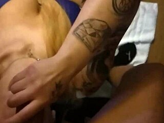 tattooed latina sucks monster cock deep for boyfriend