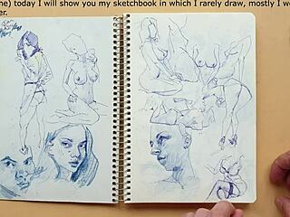 Quick Sketch Of Doggy-Style Foot Fetish In Sketchbook