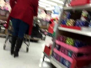 Candid Mom Caught Shopping on Hidden Camera